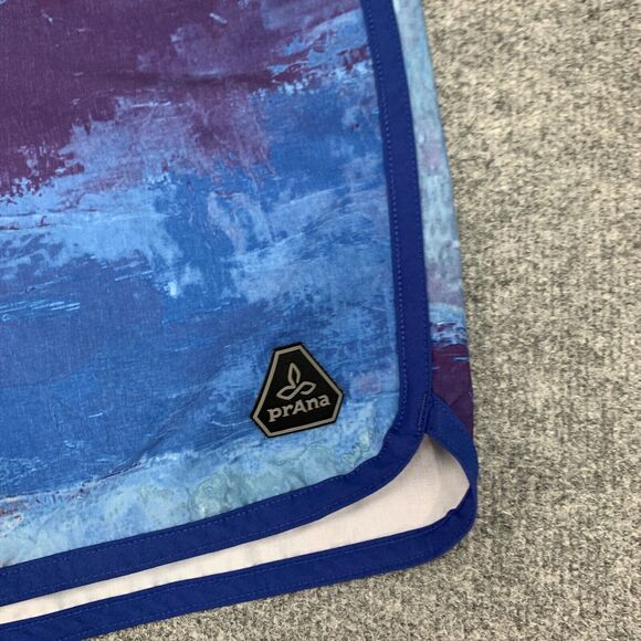 Prana Board Shorts Mens 36 Dusky Skies Elliot High Seas Lightweight Surf Swim - Picture 3 of 12